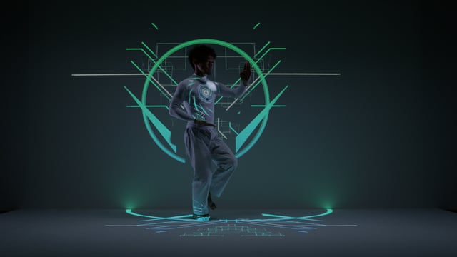 EXISDANCE-Real-time-tracking-Projection-mapping