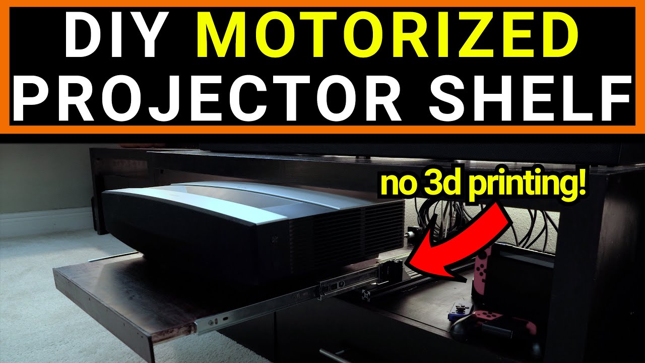 Motorized-Ultra-Short-Throw-Projector-Shelf-DIY-under-200